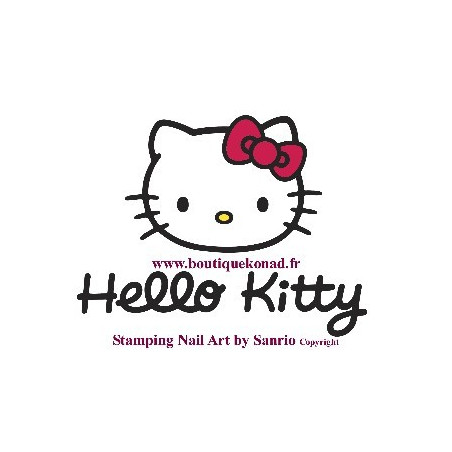 Hello Kitty Stamping Nail Art n°4 Noeuds