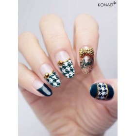 Plaque Konad Stamping Nail Art SQ21 tissus