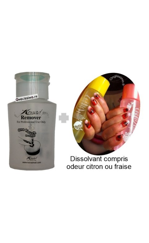 Pompe à dissolvant Konad avec 1 dissolvant 100ml