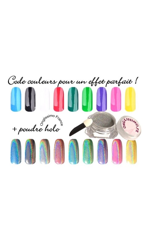 Poudre Miroir holographique