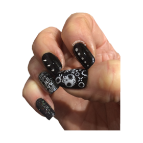Rivet nail art or