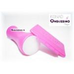 Tampon stamping Konad 100% silicone blanc et raclette