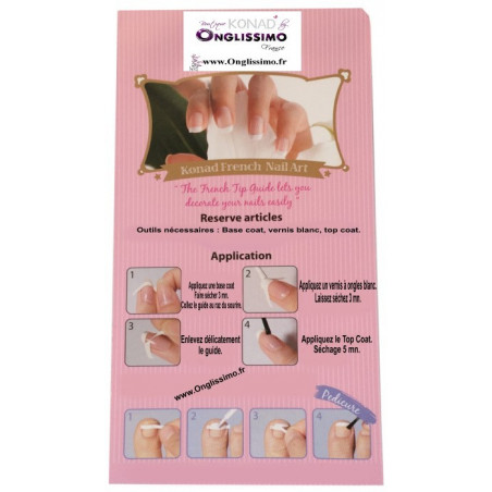 Guide ongles autocollant French de Konad