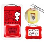 Stamping KONAD Tampon Clear Gelly et raclette red