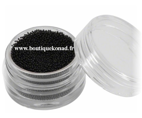 Vernis caviar noir 3D pour ongles