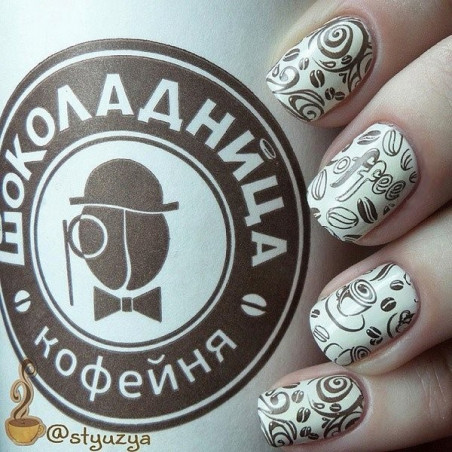 Plaque Konad Stamping Nail Art 9 voyage