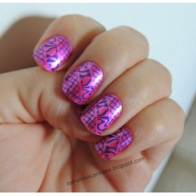 Stamping nail art Konad M96