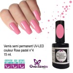 Vernis Semi Permanent Rose pastel LED UV ref4
