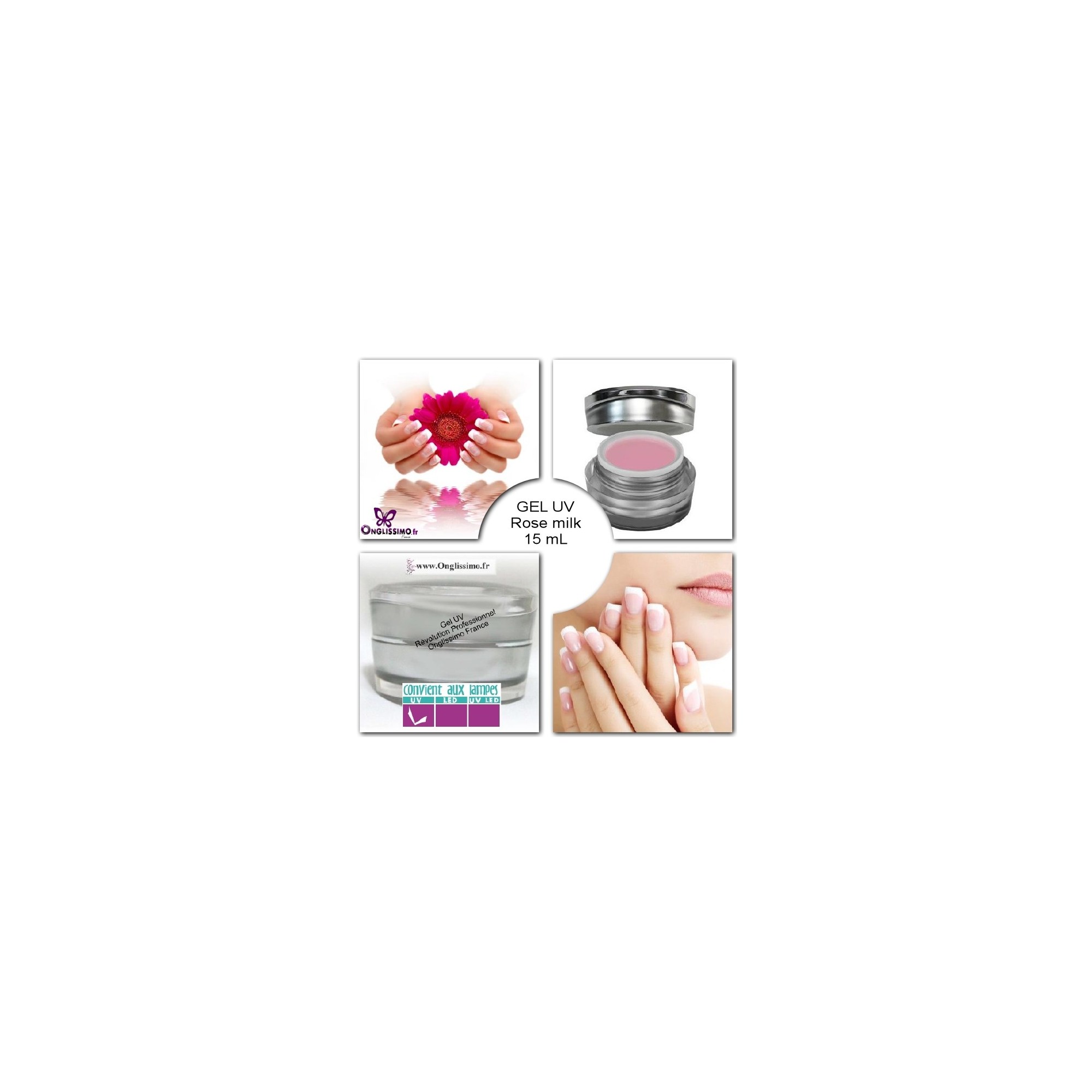 Gel UV french rose milk Gel UV french rose milk