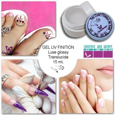 Gel UV LED de finition UV Luxe glossy Onglissimo
