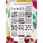 Plaque Konad Stamping Nail Art SQ18 Fruits