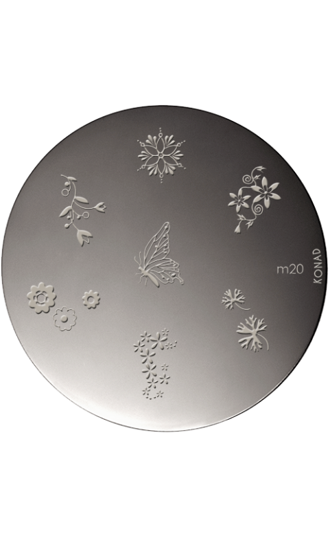 Plaque stamping Konad M20 nail art