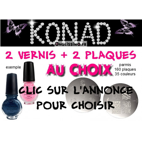 Stamping Lot de 4 produits Konad au choix