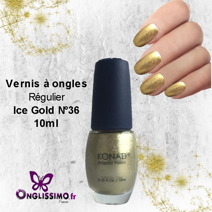 Vernis à ongles Konad N°36 ice gold 10 ml