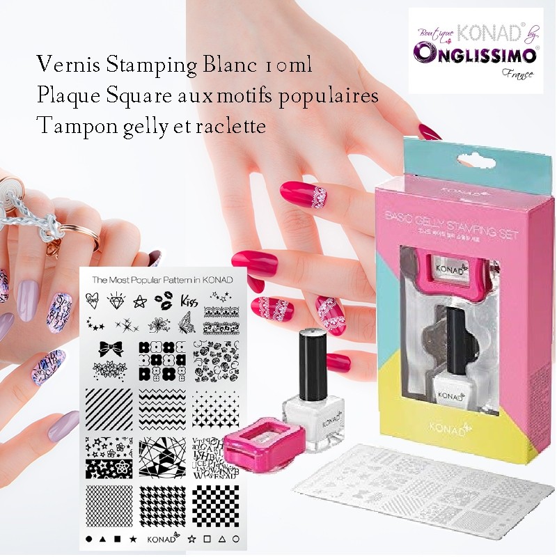 Basic Gelly Stamping Konad plaque square