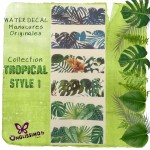 Water Decal Tropical n°1 pour nail art