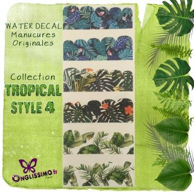 Water Decal Tropical 4 pour nail art