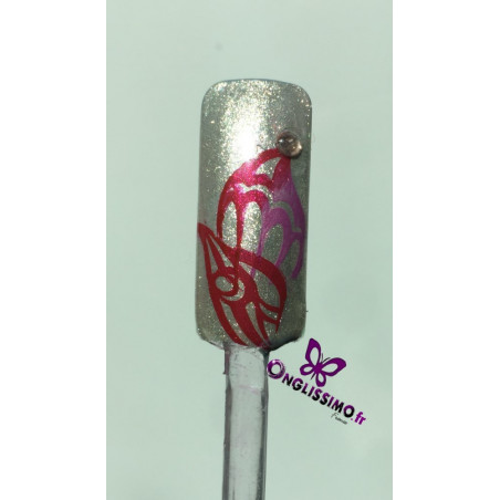 Poudre pigment bronze nail art