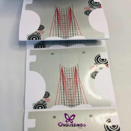 Chablons  x100 pour modelage d'ongle en gel