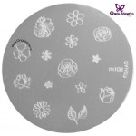 Plaque Stamping Konad M108 nail art Onglissimo France