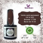 Vernis Semi Permanent UV LED Brownie n°129