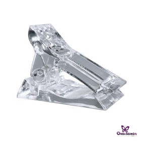 Pince transparente pour maintenir le popit sur ongle polygel