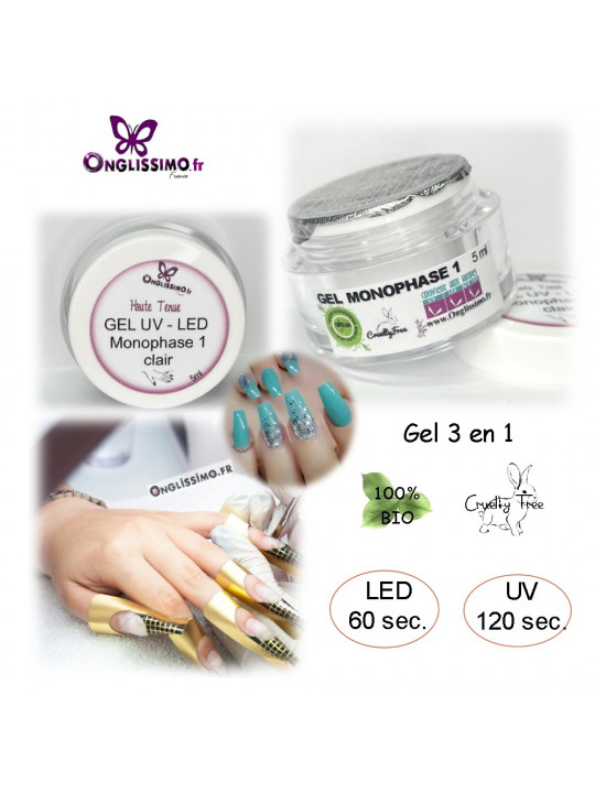 Gel UV-LED Monophase 1 phase 5ml Gel UV-LED Monophase 1 phase 5ml