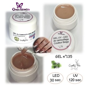 Gel de camouflage couleur Beige UV-LED 135