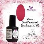Vernis Semi Permanent Rose indien LED & UV ref3