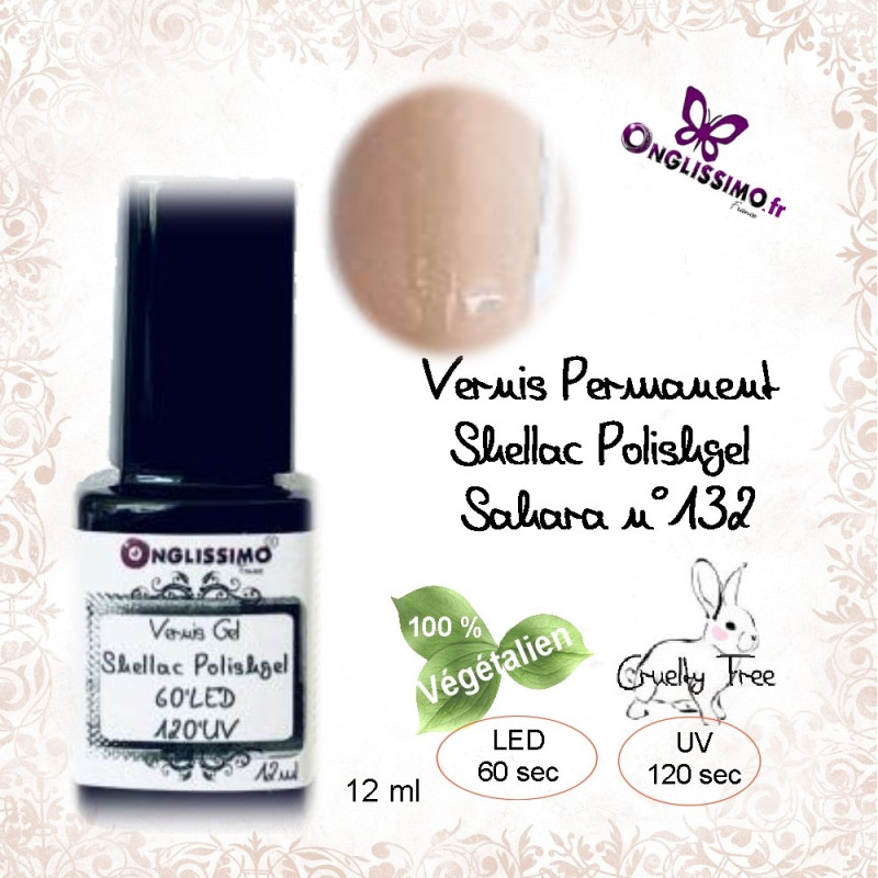 Vernis semi Permanent Sahara n°132 flacon 12ml