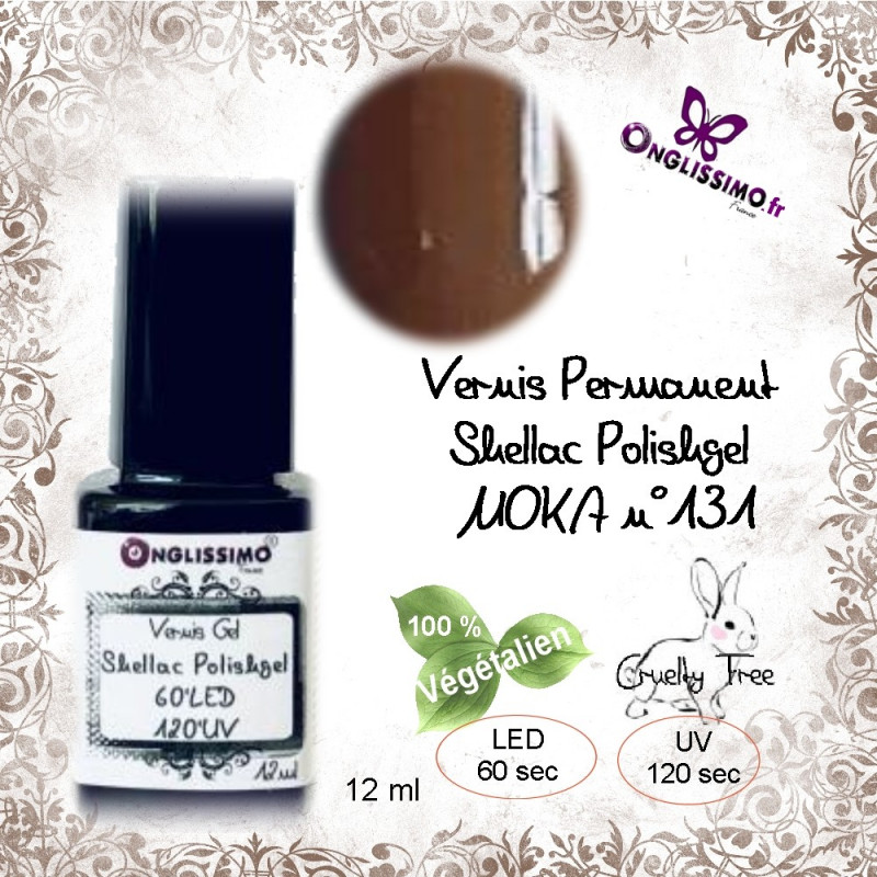 Vernis Permanent shellac polishgel 131 Moka 12ml