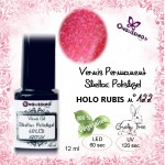 Vernis Permanent shellac polishgel Holo Pink Rubis 122