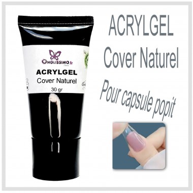 AcrylGel cover naturel pour capsule popit tube de 30gr