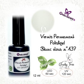 Vernis Polishgel Onglissimo Blanc doux n°137