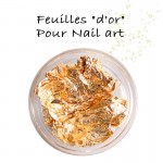 Feuilles d'or alu pour ongles