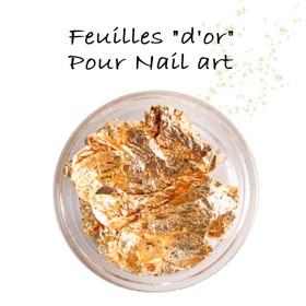 Feuilles "d'or" pour ongles nail art