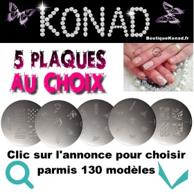 Stamping Konad Lot de 5 plaques au choix AJOUTER