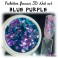 Paillettes flakies scintillantes 3d Nail art blue purple