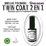 Twin Coat 2en1 base coat & top coat Shellac Polishgel