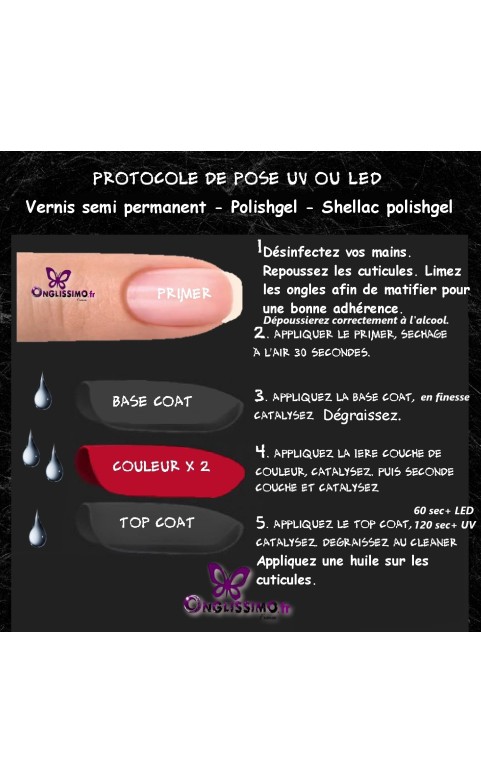 Vernis Semi Permanent 13 argenté LED & UV