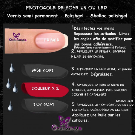 Vernis Permanent vert fougère UV-LED Onglissimo 92