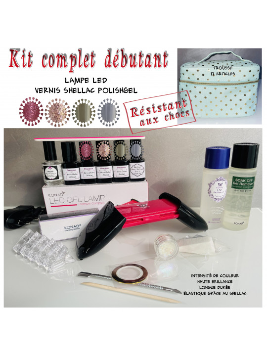 KIT2 complet Vernis Semi Permanent Shellac 17 art.