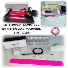 KIT2 complet Vernis Semi Permanent Shellac 17 art.