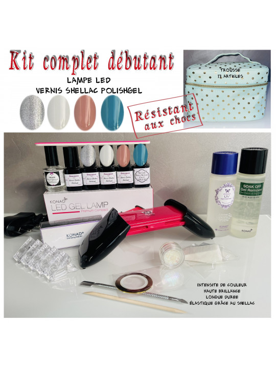 KIT3 complet Vernis Semi Permanent Shellac 17 art.