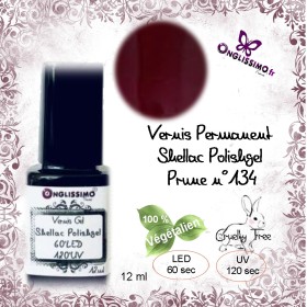 Vernis shellac polishgel Onglissimo 4 couleurs