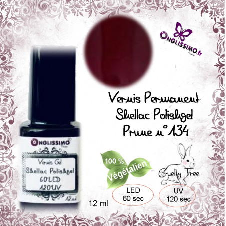 Vernis shellac polishgel Onglissimo 4 couleurs