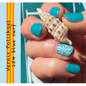 Vernis Permanent Shellac Polishgel 154 Bleu surf
