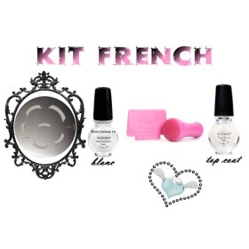 Konad French Manucure plaque m19