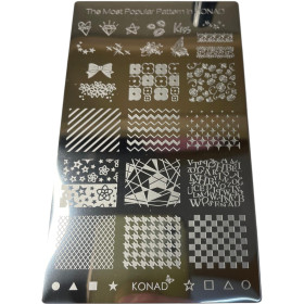 Boite Basic Gelly Stamping Konad plaque square