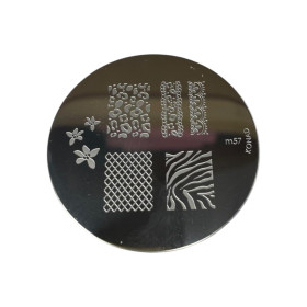 Boite Stamping Konad complet 6 articles plaques M57